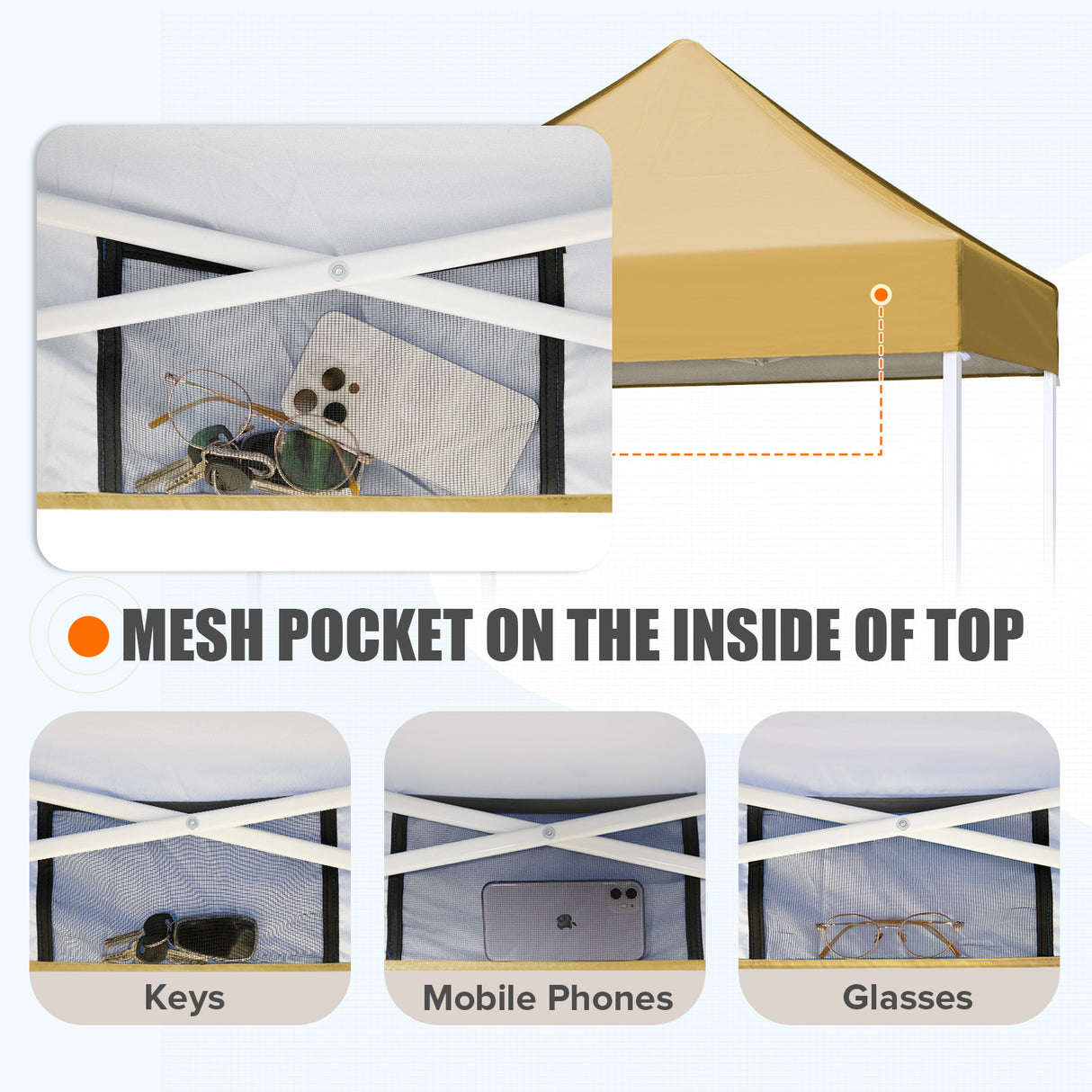 5x5 Pop Up Canopy Tent Instant Straight Leg Outdoor Canopy Easy Set-up