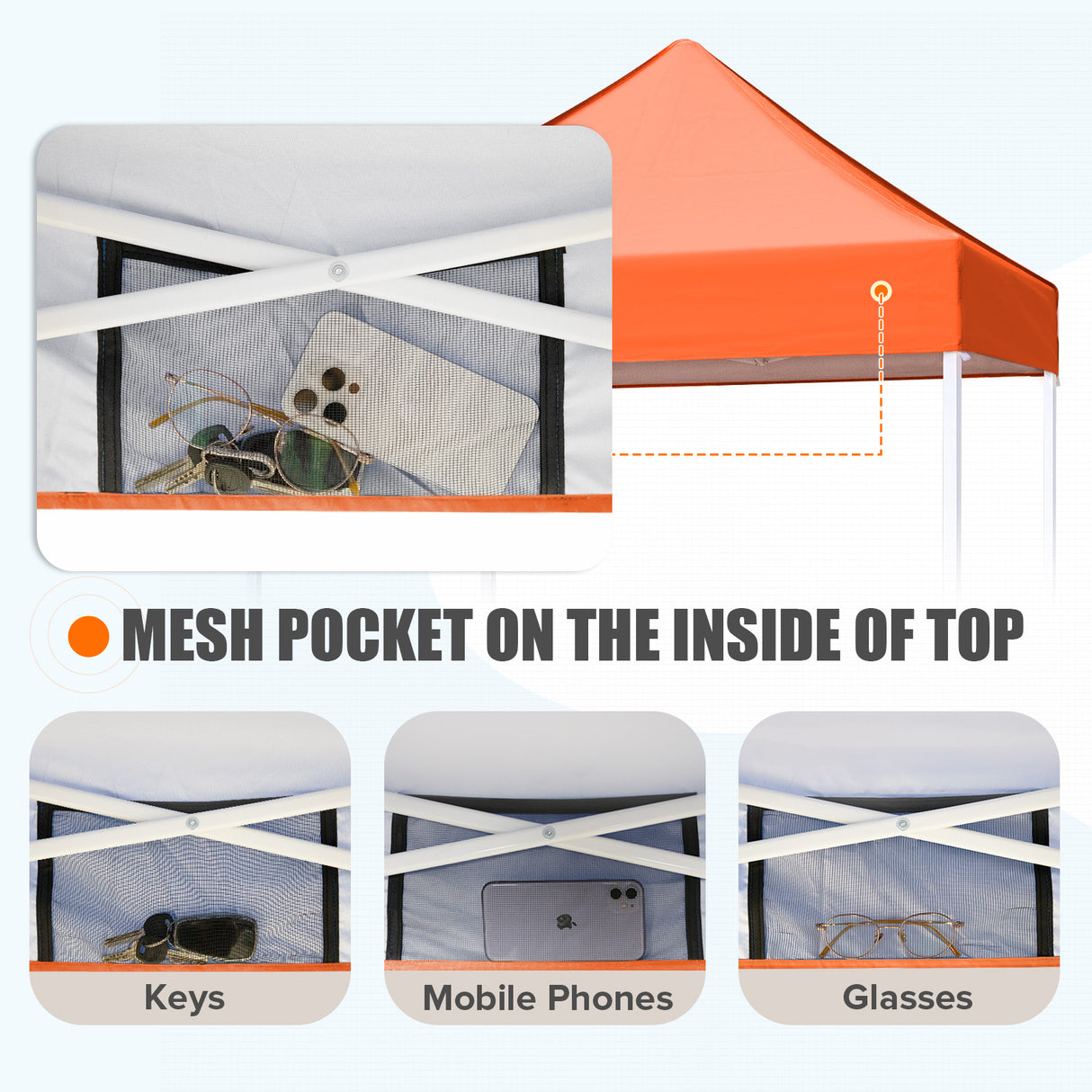 5x5 Pop Up Canopy Tent Instant Straight Leg Outdoor Canopy Easy Set-up