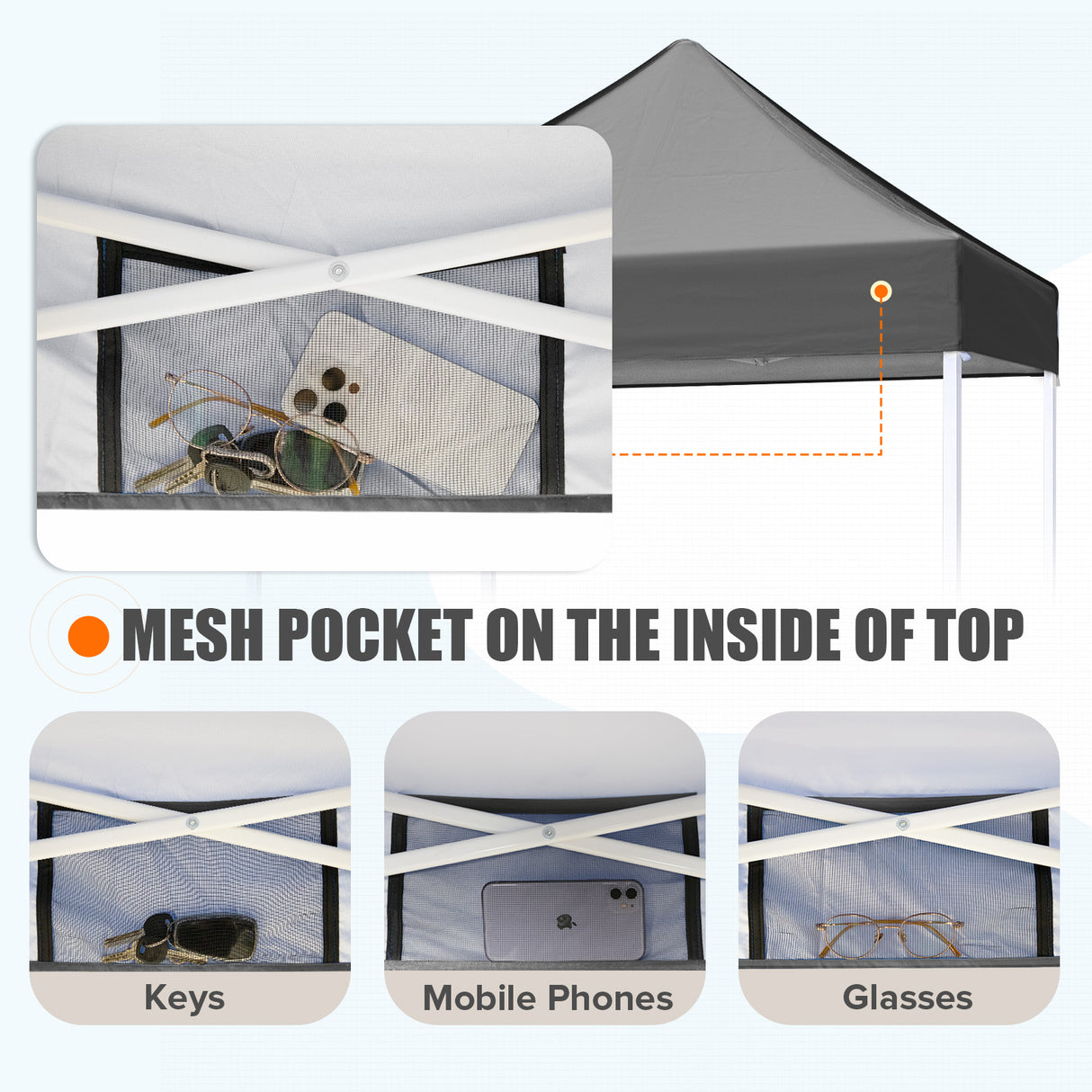 5x5 Pop Up Canopy Tent Instant Straight Leg Outdoor Canopy Easy Set-up