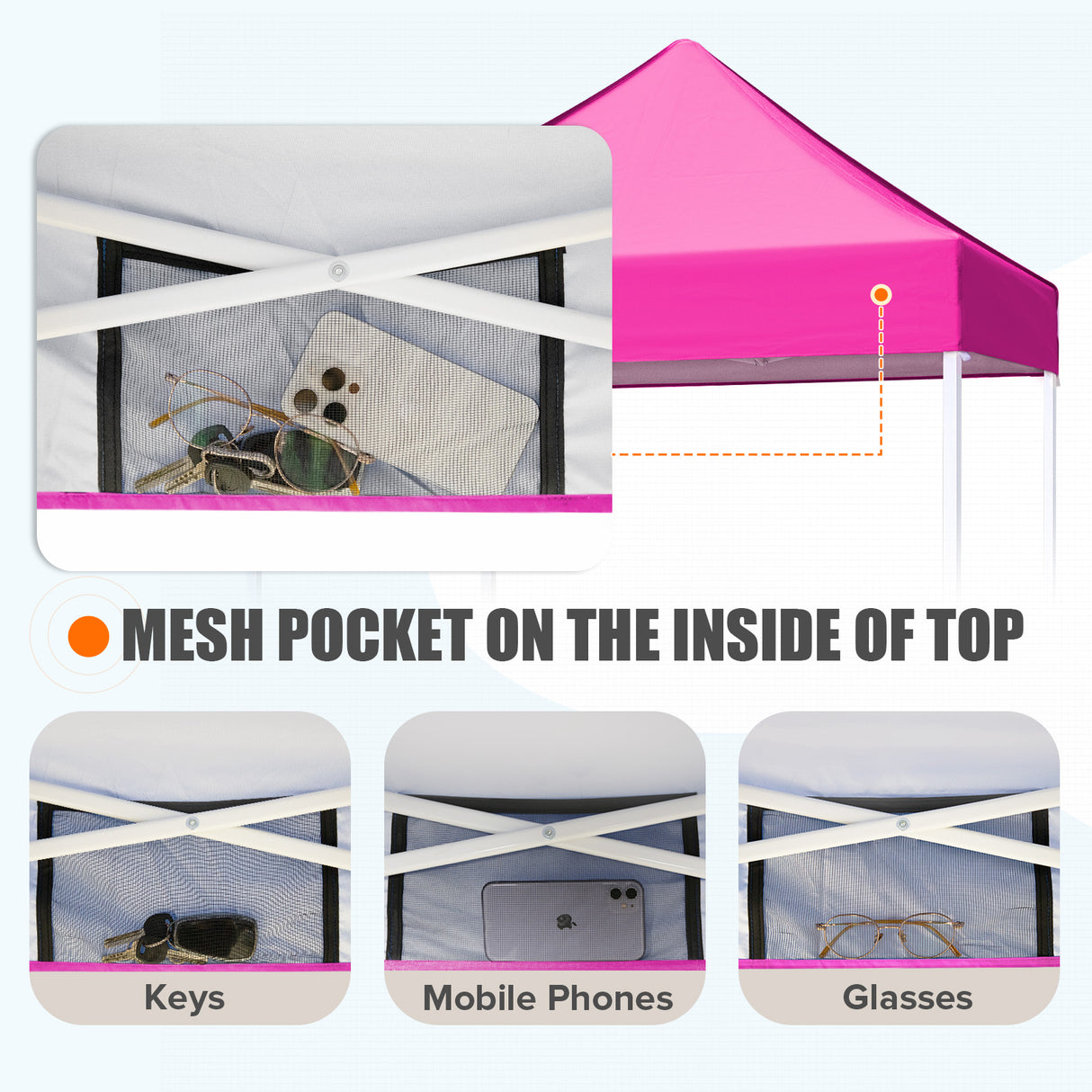 5x5 Pop Up Canopy Tent Instant Straight Leg Outdoor Canopy Easy Set-up