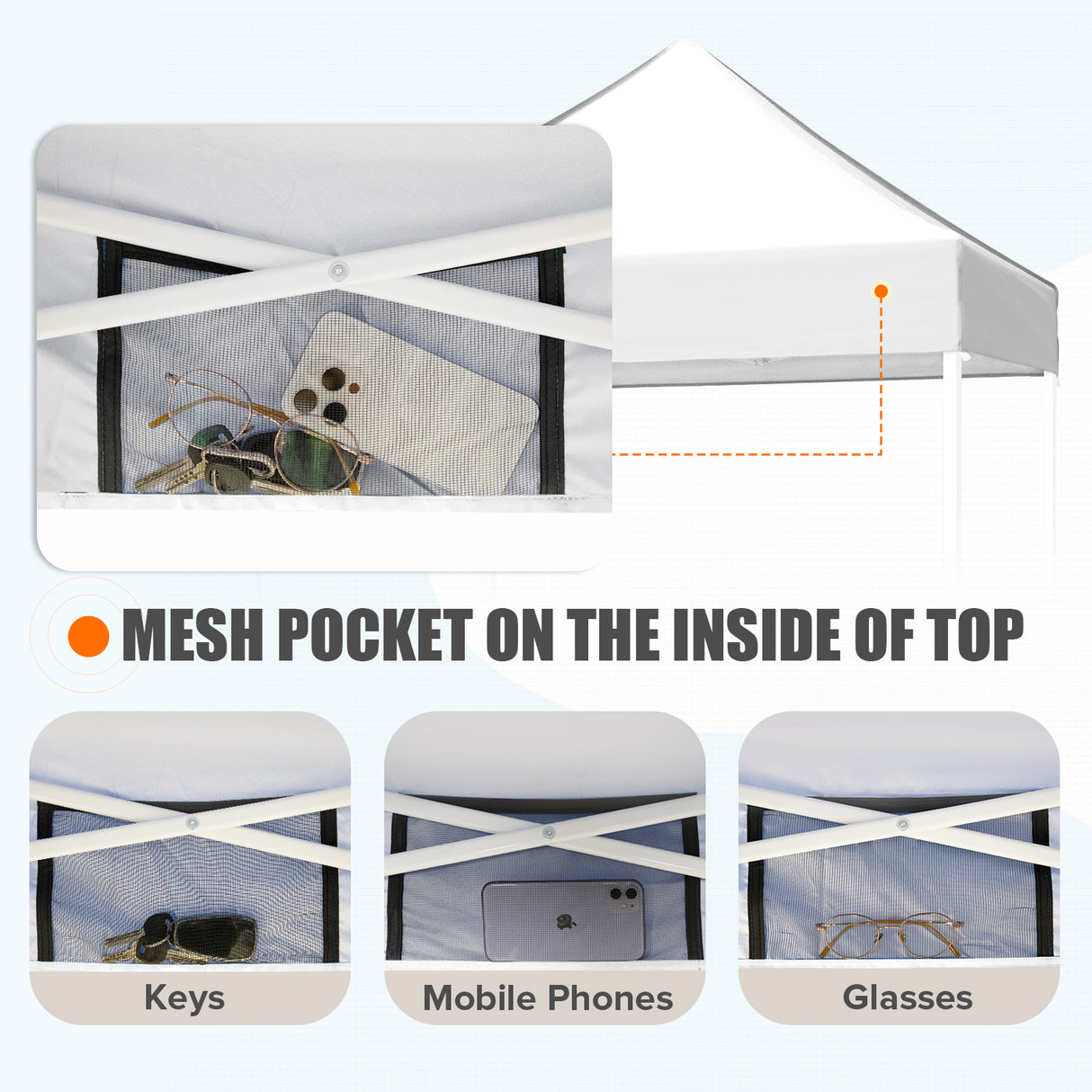 5x5 Pop Up Canopy Tent Instant Straight Leg Outdoor Canopy Easy Set-up