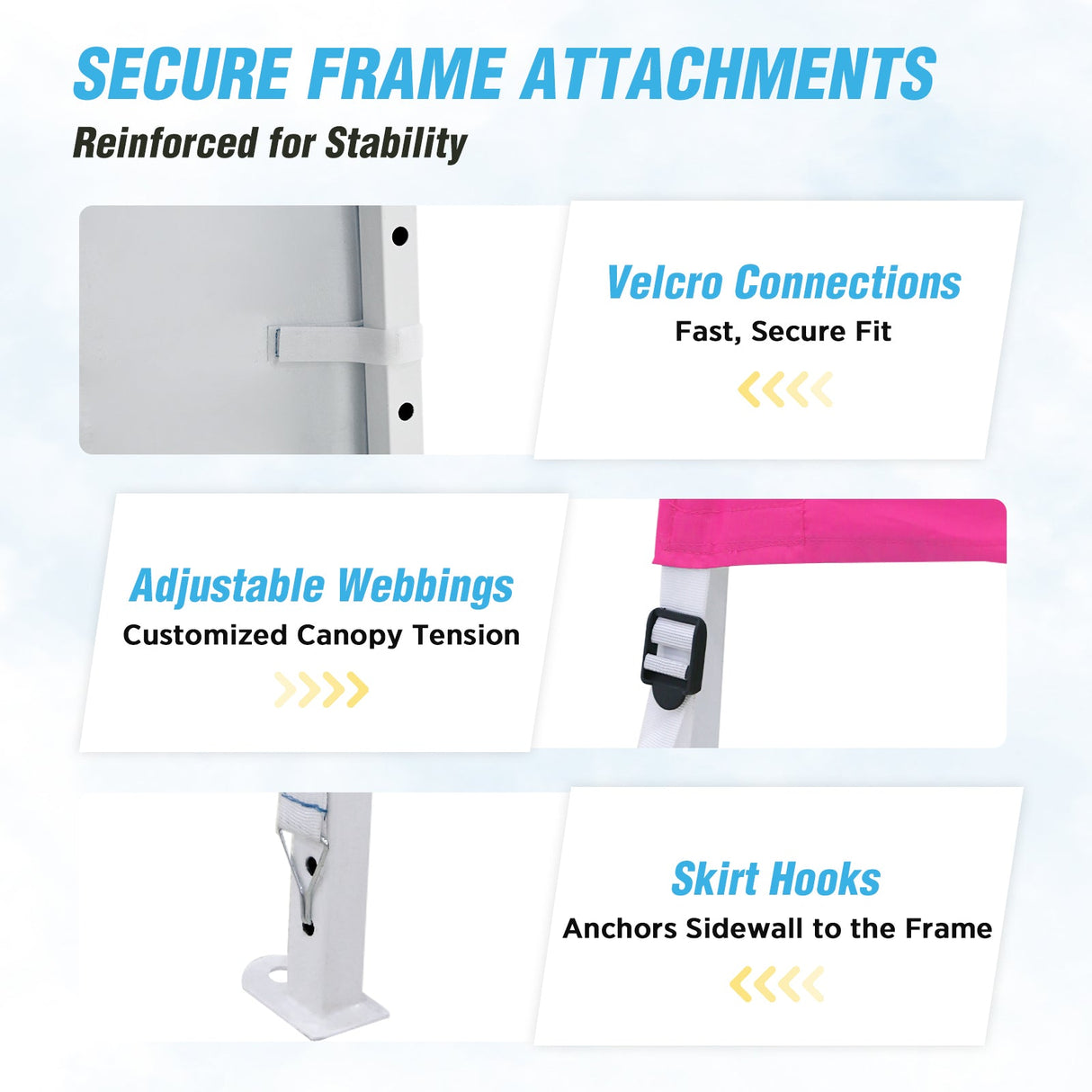 10x10 Pop Up Canopy Tent with Wall Panel, 10x10 Base 8x8 Top - Eagle Peak Custom Canopy Tent