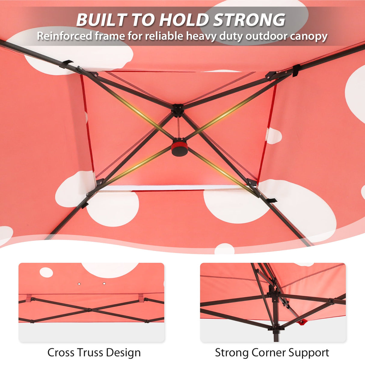 13x13 Straight Leg Pop Up Canopy Tent with 169 sqft of Shade - Eagle Peak®