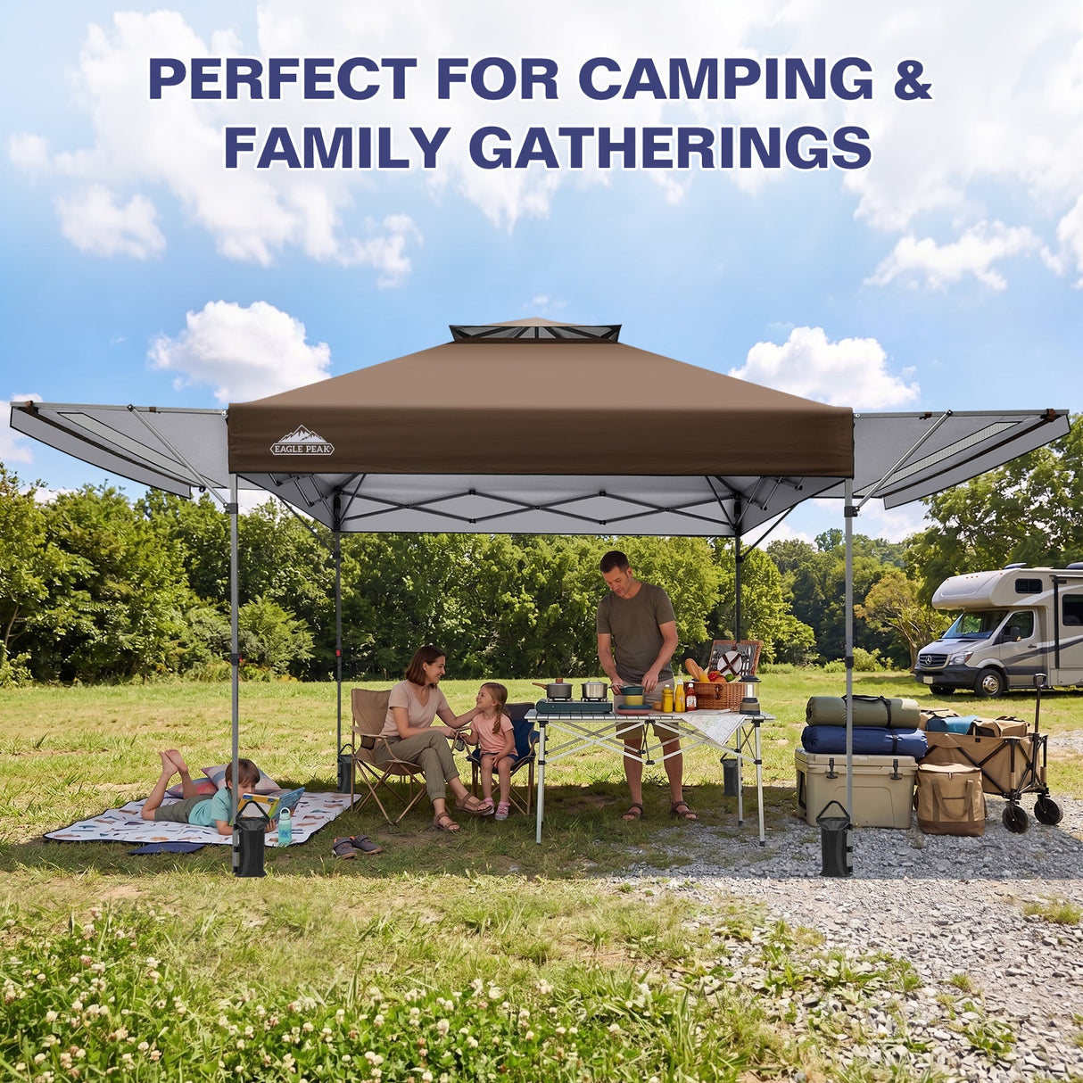 17x10 Pop up Gazebo Canopy Tent Outdoor Instant Canopy Shelter - Eagle Peak®