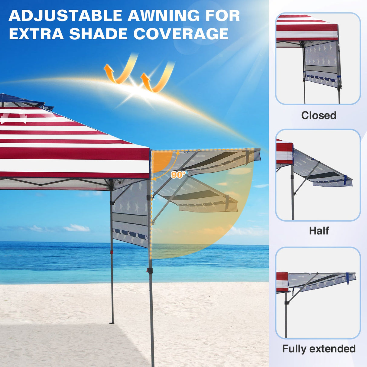 17x10 Pop up Gazebo Canopy Tent Outdoor Instant Canopy Shelter - Eagle Peak®