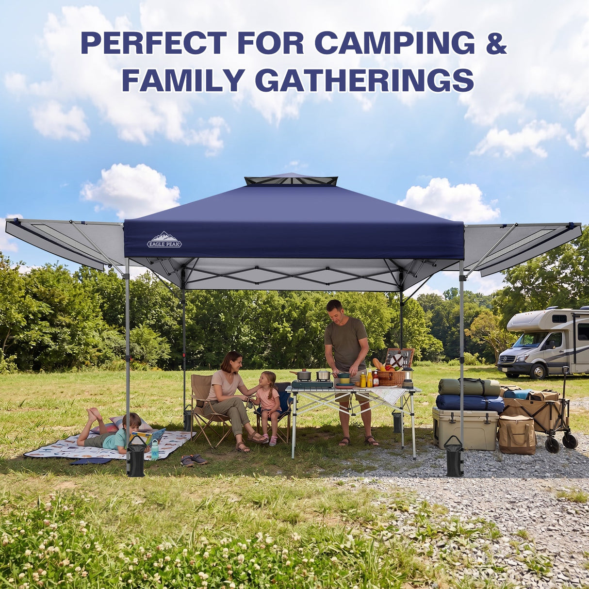 17x10 Pop up Gazebo Canopy Tent Outdoor Instant Canopy Shelter - Eagle Peak®