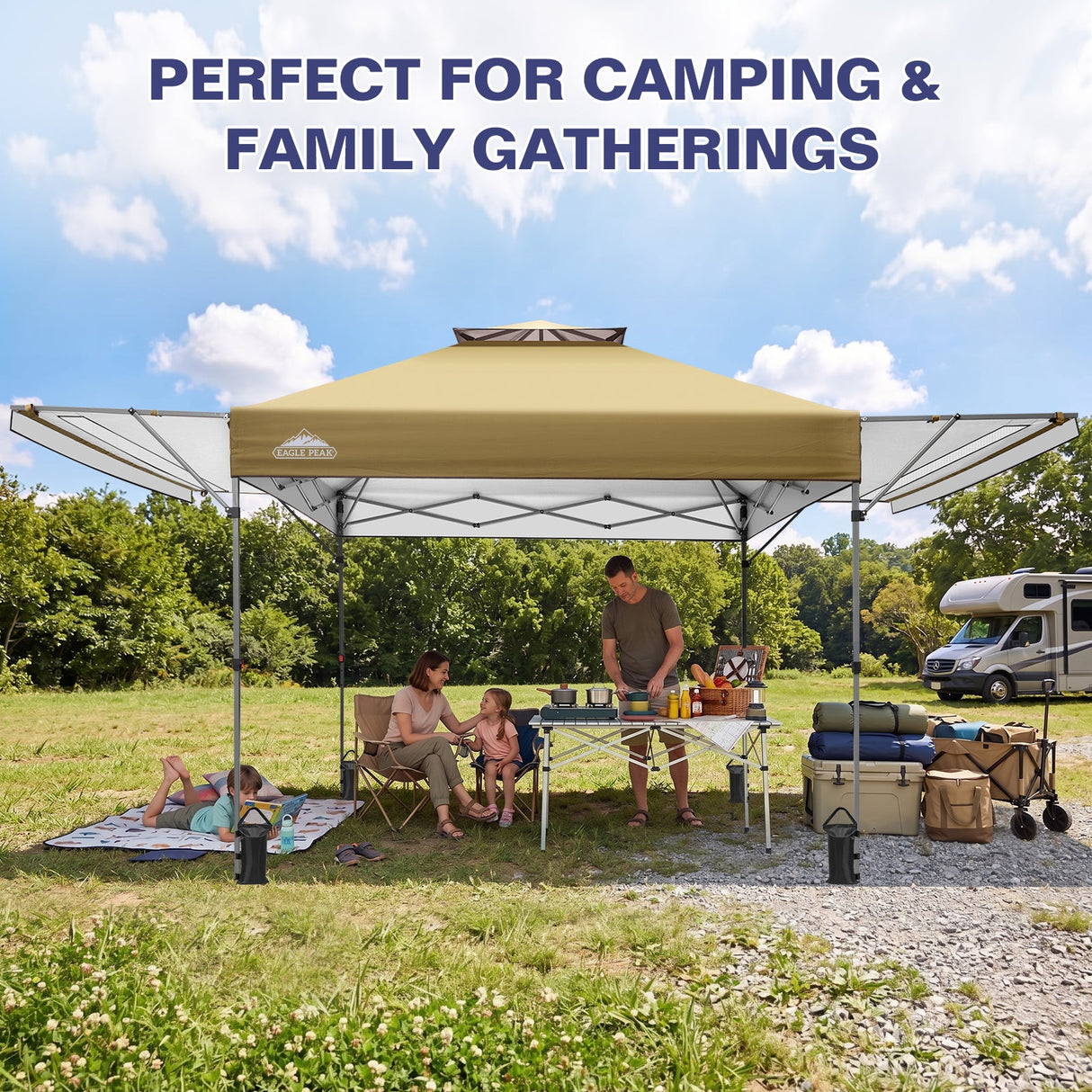 17x10 Pop up Gazebo Canopy Tent Outdoor Instant Canopy Shelter - Eagle Peak®