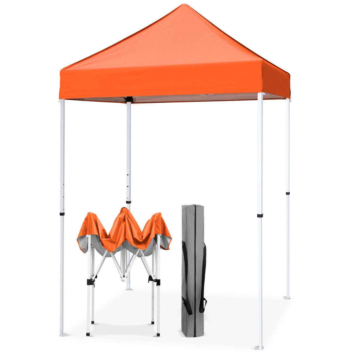 5x5 Pop Up Canopy Tent Instant Straight Leg Outdoor Canopy Easy Set-up