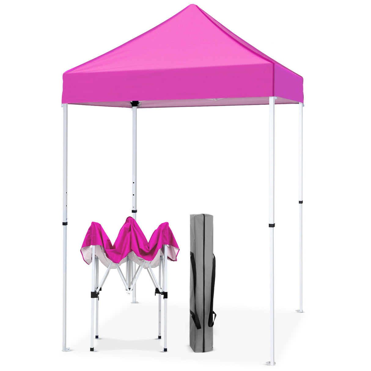 5x5 Pop Up Canopy Tent Instant Straight Leg Outdoor Canopy Easy Set-up