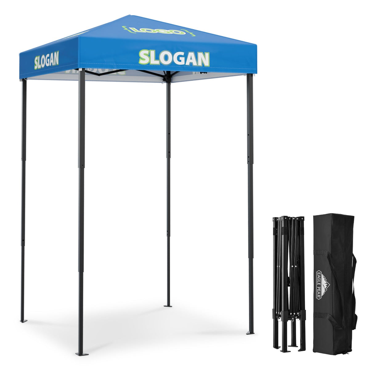 4x4 ft Commercial Privacy Shelter with Logo Printing - Eagle Peak