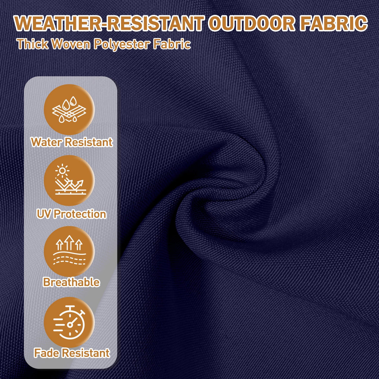 5" High Back Adirondack Chair Cushions, 49x20x5 in, Set of 1/2/4 - Eagle Peak Custom Canopy Tent