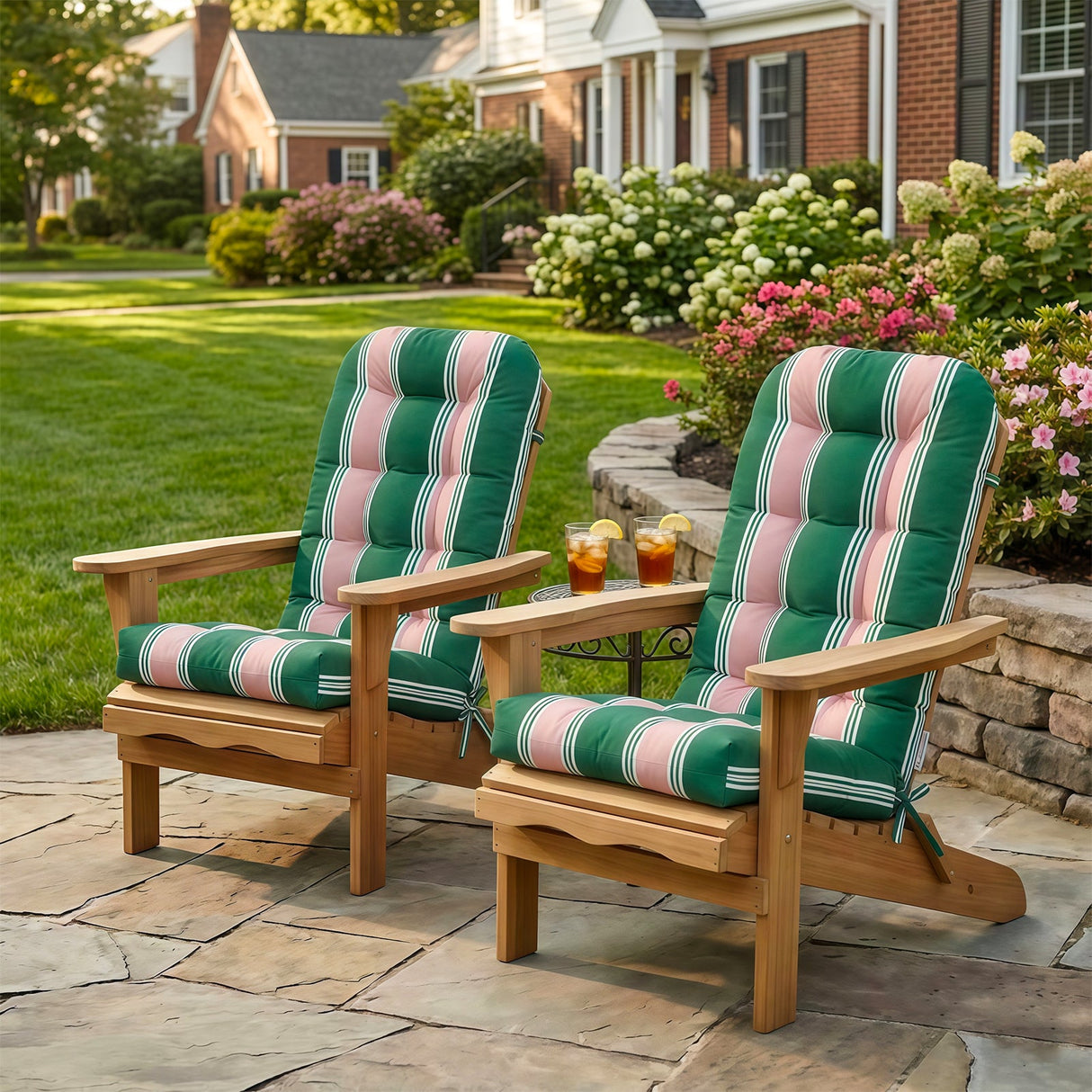 5" High Back Adirondack Chair Cushions, 49x20x5 in, Set of 1/2/4 - Eagle Peak Custom Canopy Tent