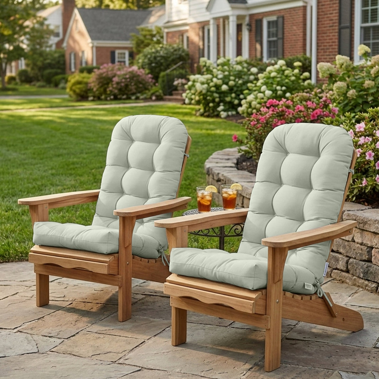 5" High Back Adirondack Chair Cushions, 49x20x5 in, Set of 1/2/4 - Eagle Peak Custom Canopy Tent