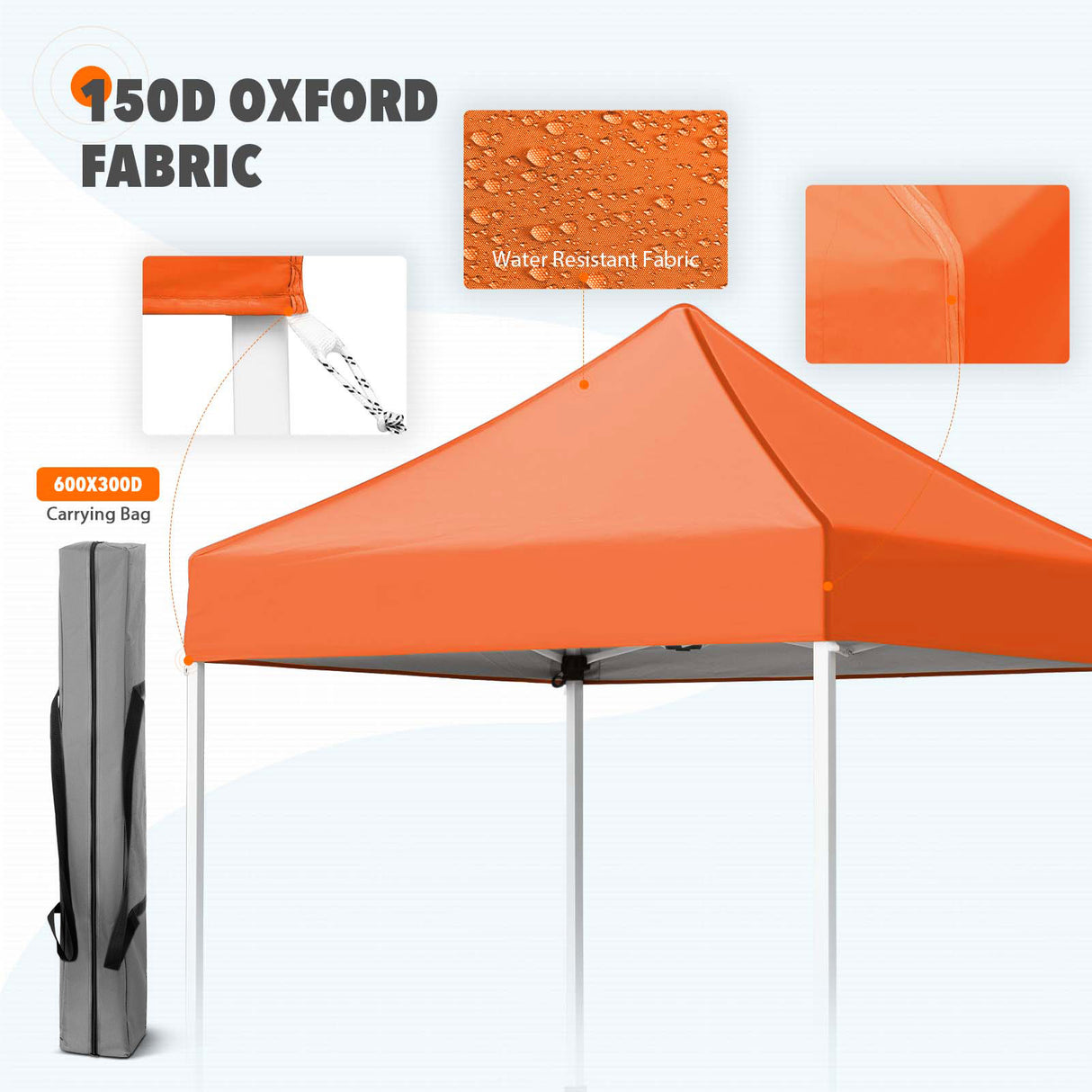 5x5 Pop Up Canopy Tent Instant Straight Leg Outdoor Canopy Easy Set-up
