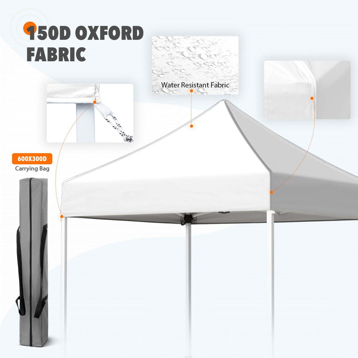 5x5 Pop Up Canopy Tent Instant Straight Leg Outdoor Canopy Easy Set-up