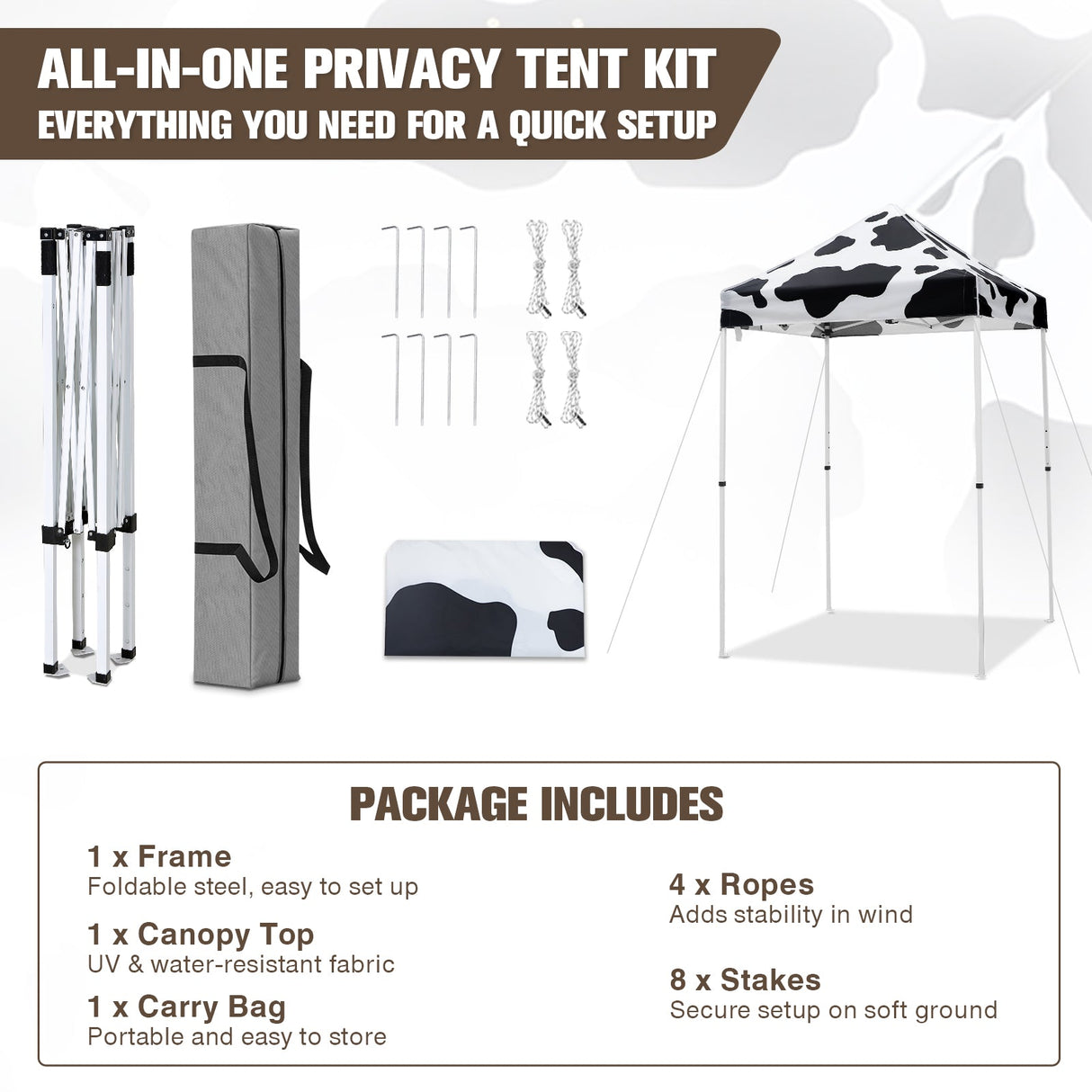 5x5 Pop Up Canopy Tent Instant Outdoor Canopy - Eagle Peak Custom Canopy Tent