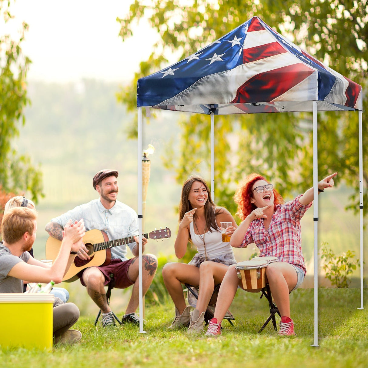 5x5 Pop Up Canopy Tent Instant Outdoor Canopy - Eagle Peak Custom Canopy Tent