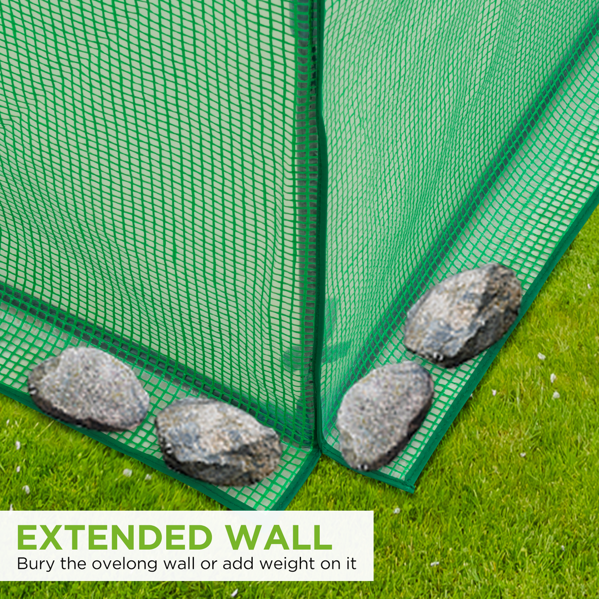 Replacement Cover for 8x6 Portable Pop up Greenhouse, Mesh Door(Frame Not Included), Green