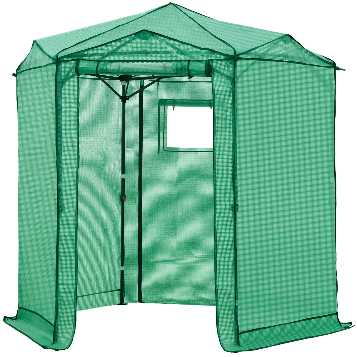 6.6x6.6 ft/ 8.5x8.5 ft Hexagon Pop up Greenhouse - Eagle Peak Custom Canopy Tent