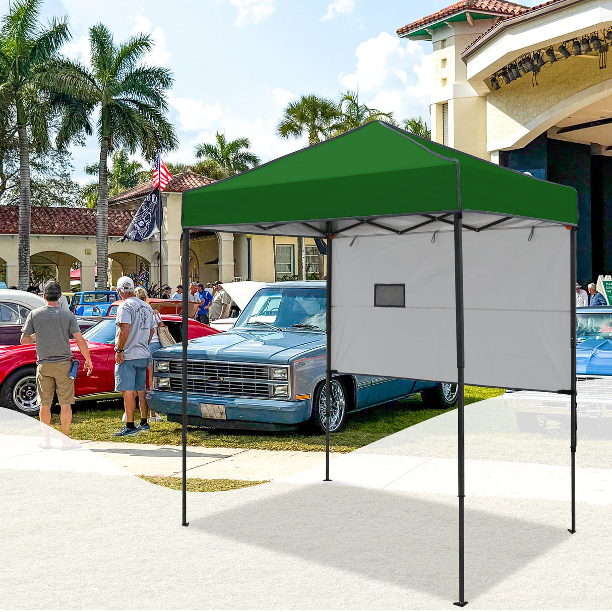 6x4 ft Instant Pop Up Canopy with Adjustable Sun Wall - Eagle Peak Custom Canopy Tent