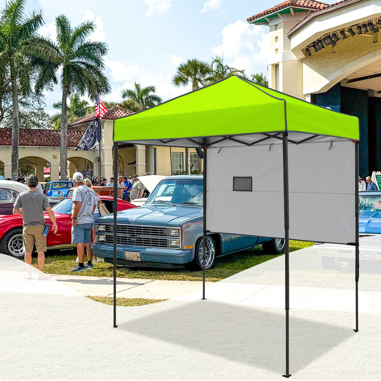 6x4 ft Instant Pop Up Canopy with Adjustable Sun Wall - Eagle Peak Custom Canopy Tent