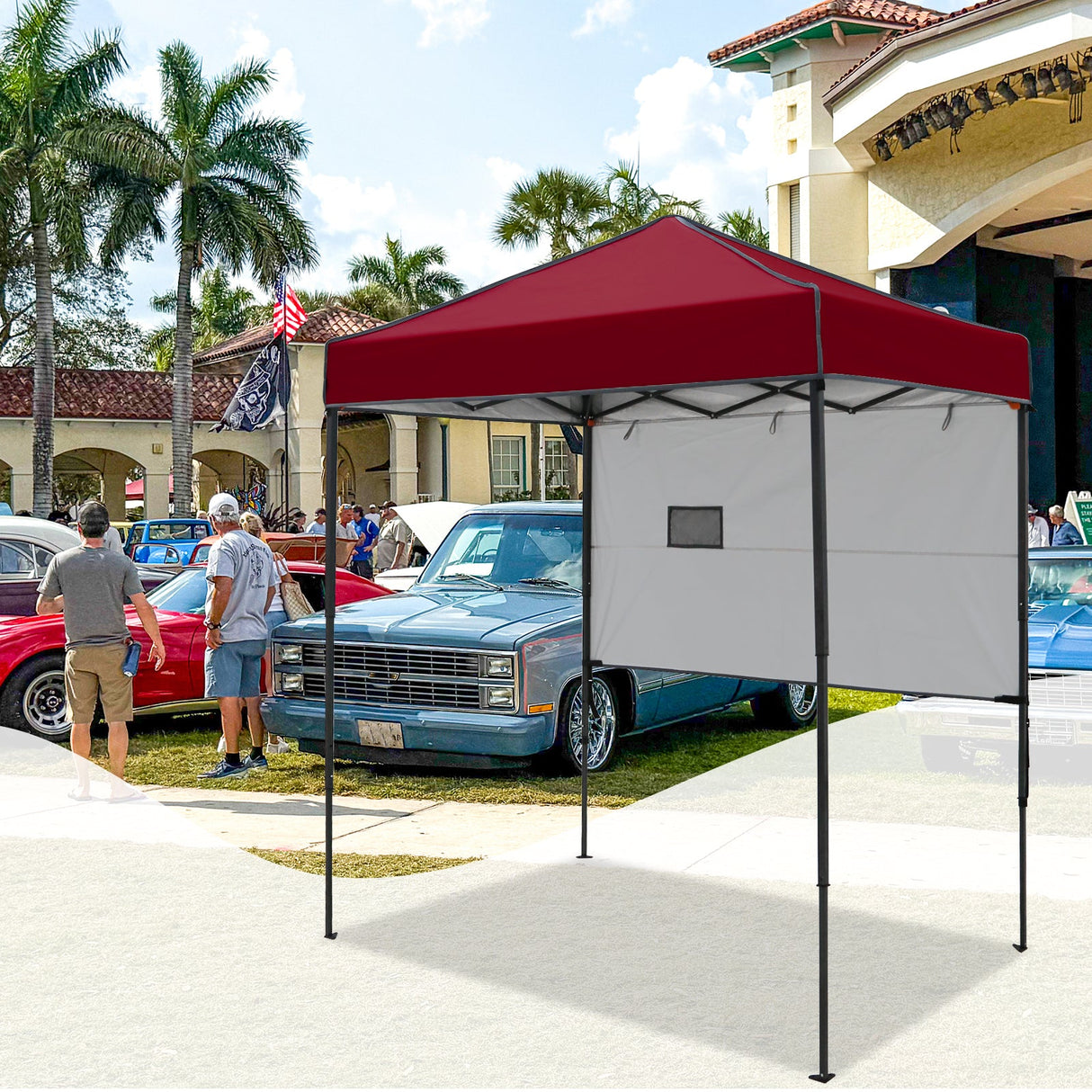 6x4 ft Instant Pop Up Canopy with Adjustable Sun Wall - Eagle Peak Custom Canopy Tent