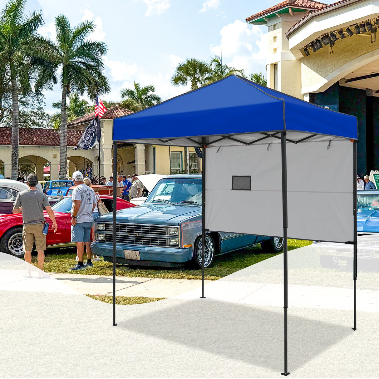 6x4 ft Instant Pop Up Canopy with Adjustable Sun Wall - Eagle Peak Custom Canopy Tent