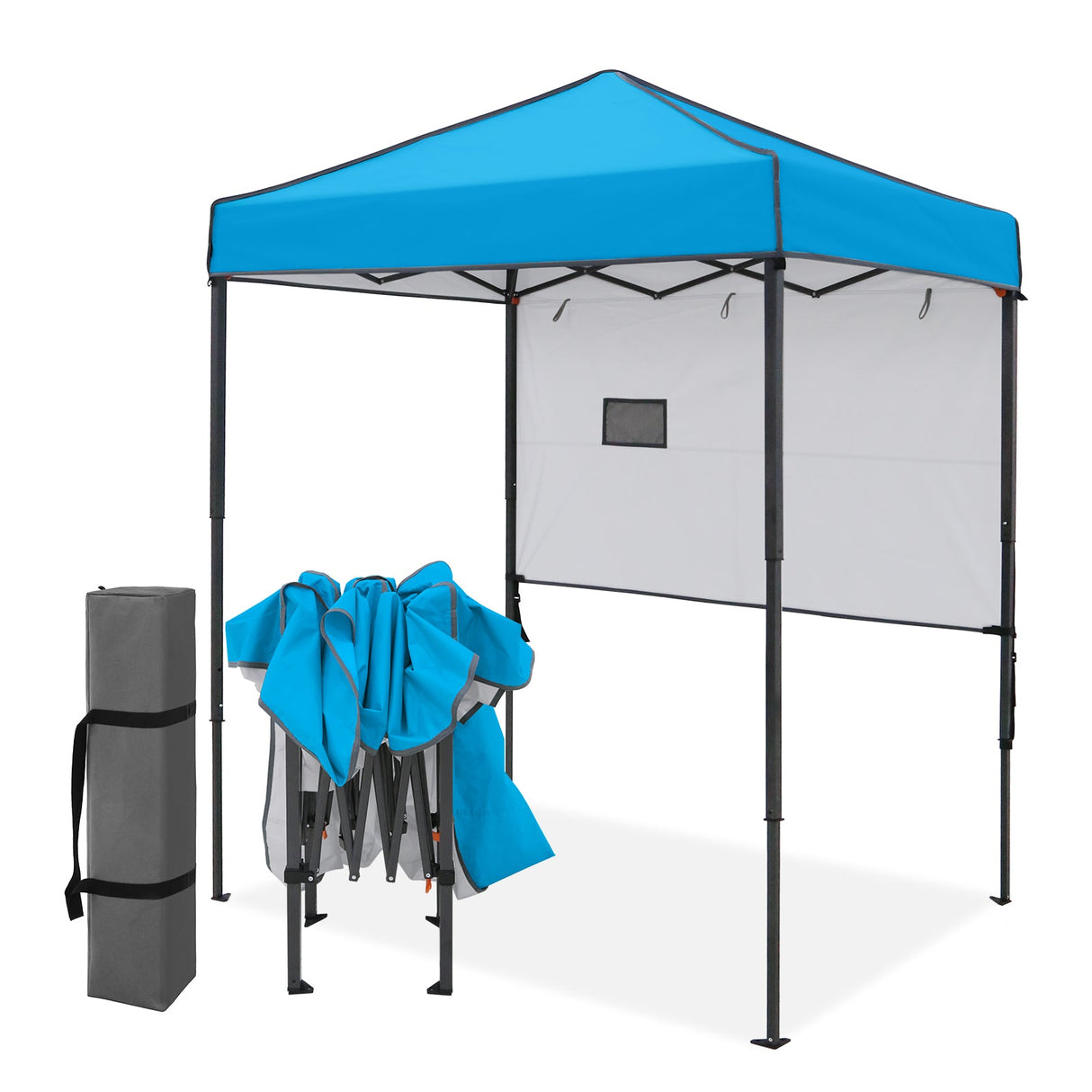 6x4 ft Instant Pop Up Canopy with Adjustable Sun Wall - Eagle Peak®