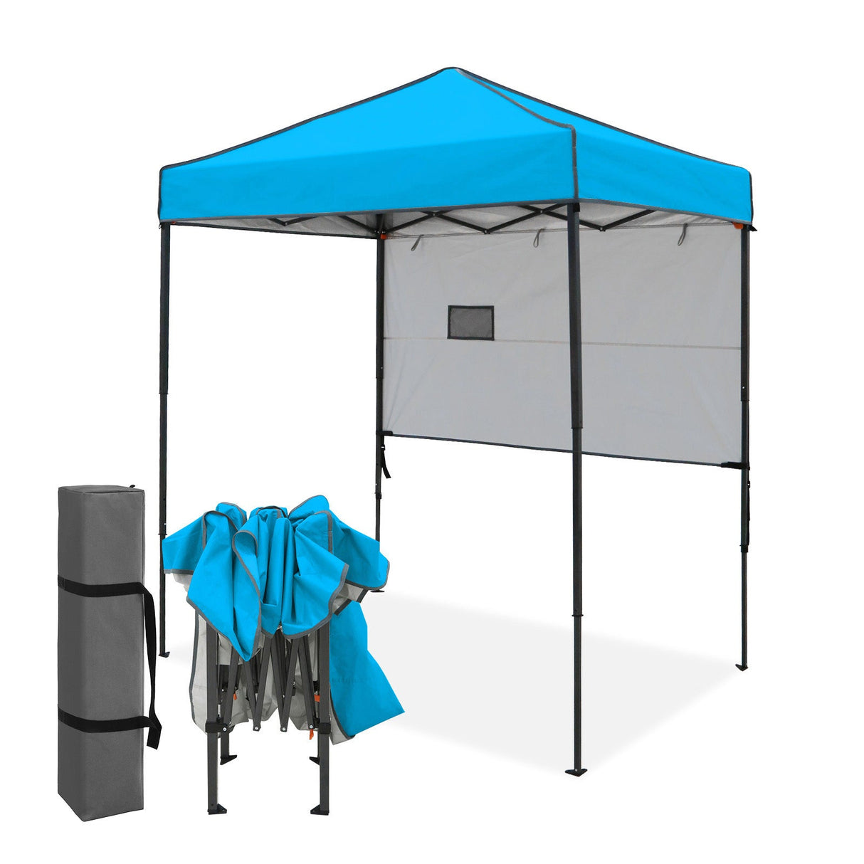 6x4 ft Instant Pop Up Canopy with Adjustable Sun Wall - Eagle Peak Custom Canopy Tent
