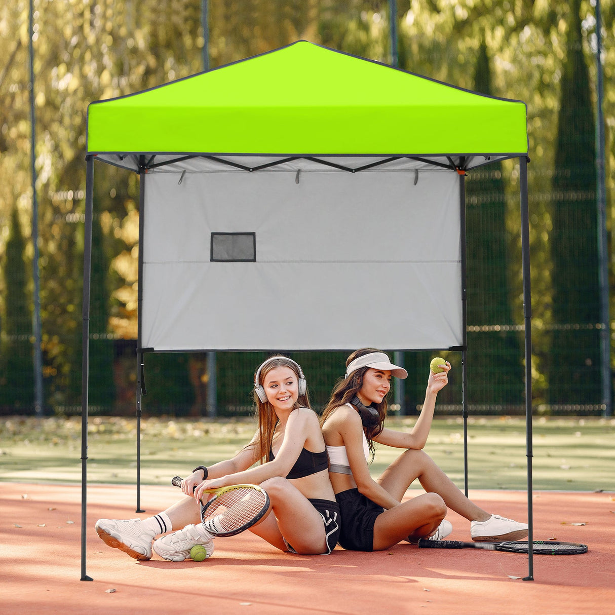 6x4 ft Instant Pop Up Canopy with Adjustable Sun Wall - Eagle Peak Custom Canopy Tent