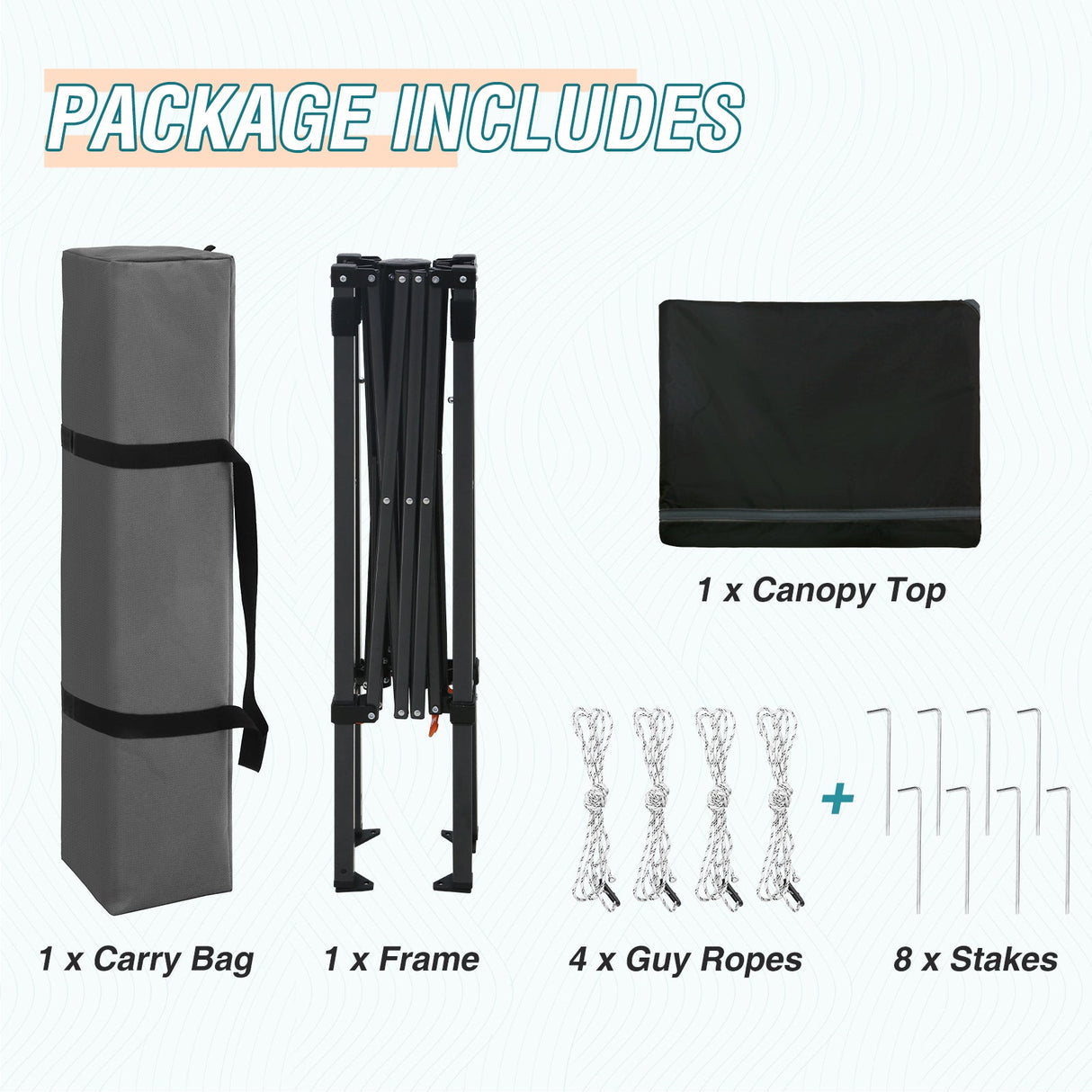 6x4 Instant Pop Up Canopy Tent - Eagle Peak Custom Canopy Tent