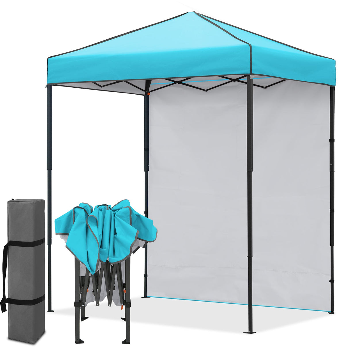 6x4 Instant Pop Up Canopy Tent with 1 Side Wall Panel - Eagle Peak®