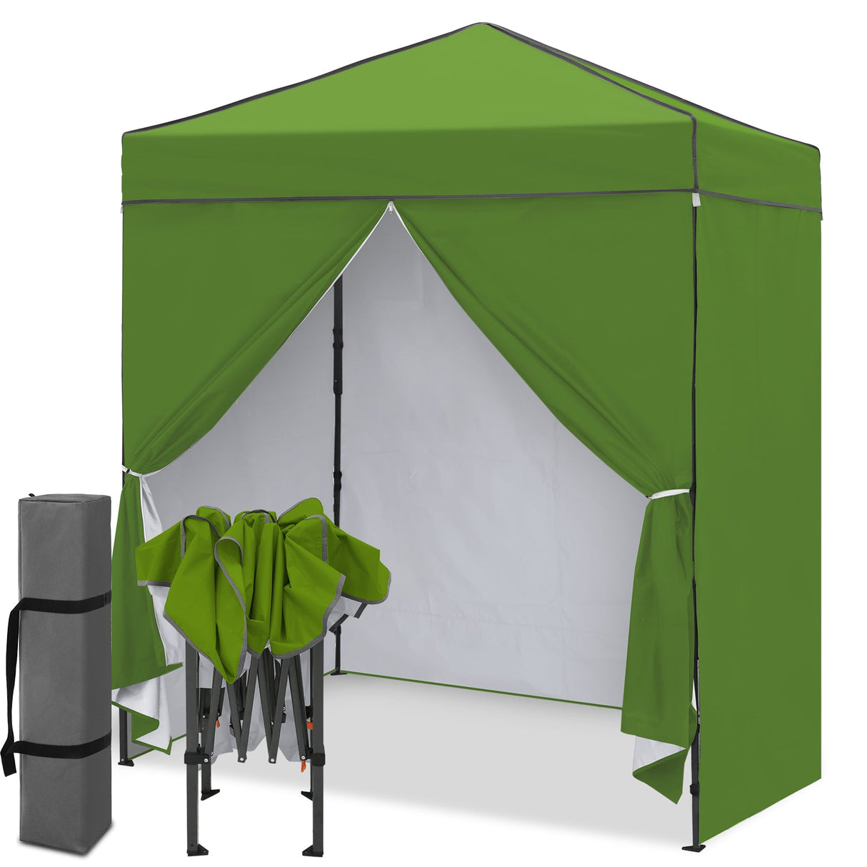 6x4 Instant Pop Up Canopy Tent with 4 Side Wall Panels - Eagle Peak®