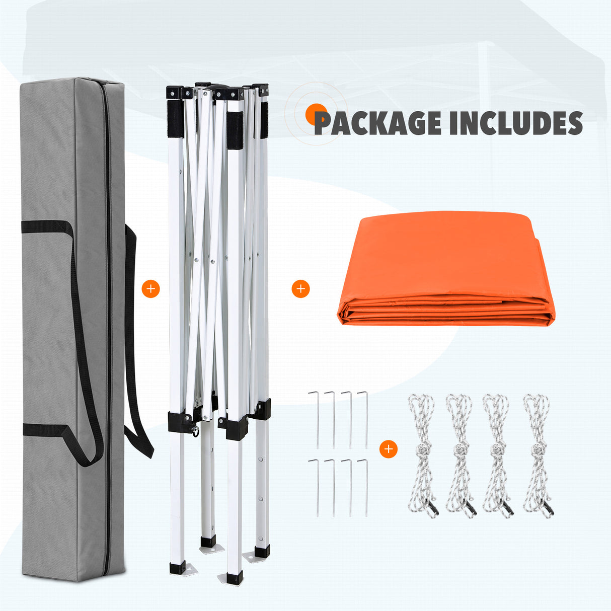 5x5 Pop Up Canopy Tent Instant Straight Leg Outdoor Canopy Easy Set-up