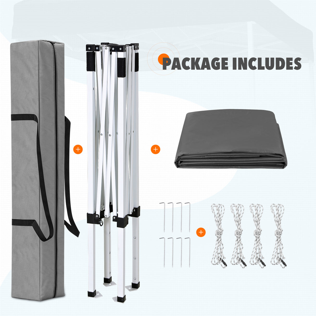 5x5 Pop Up Canopy Tent Instant Straight Leg Outdoor Canopy Easy Set-up