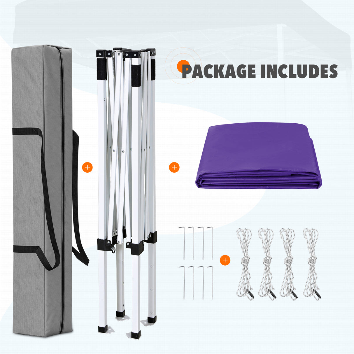 5x5 Pop Up Canopy Tent Instant Straight Leg Outdoor Canopy Easy Set-up