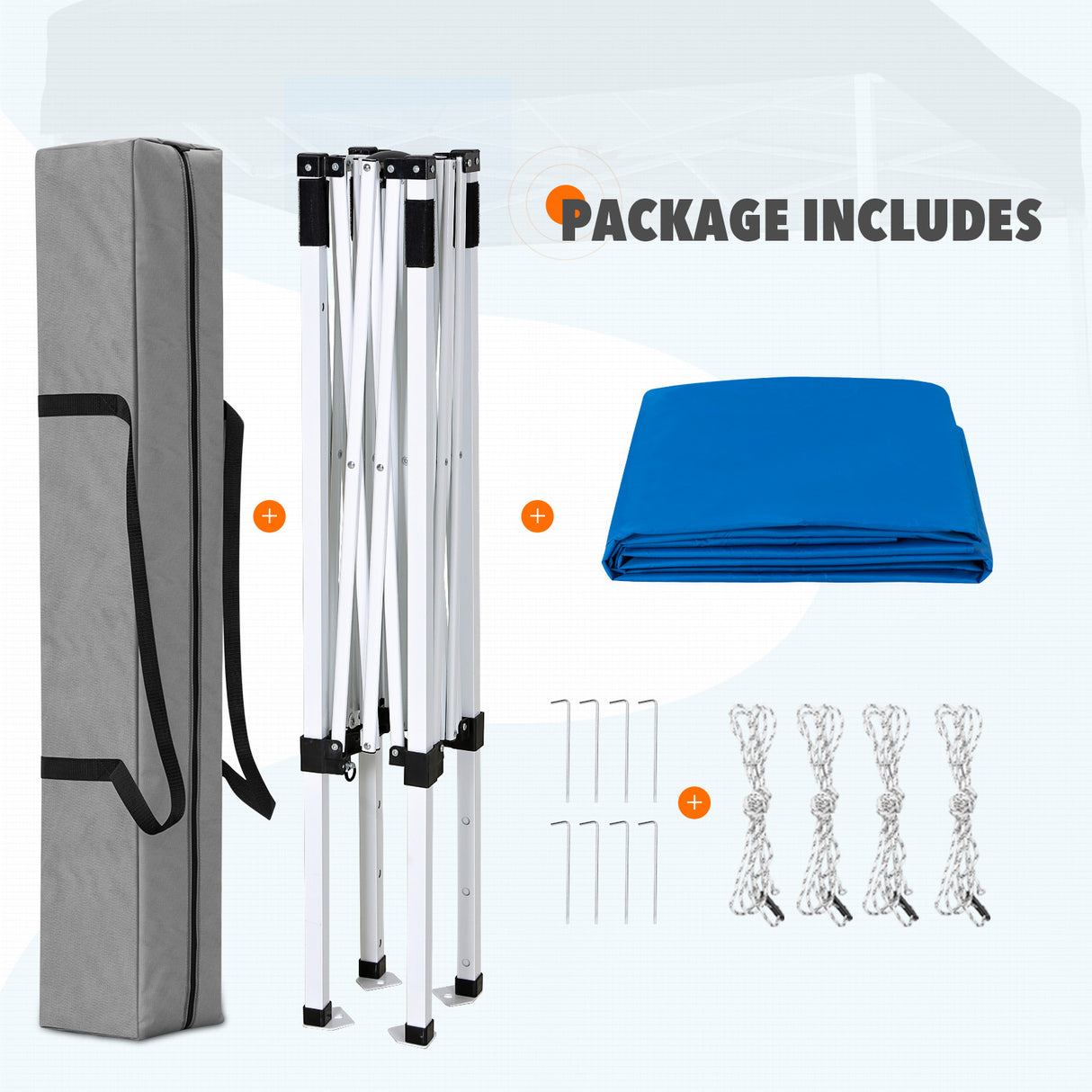 5x5 Pop Up Canopy Tent Instant Straight Leg Outdoor Canopy Easy Set-up