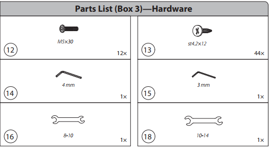 EP-SSP80H-Hardware Kit
