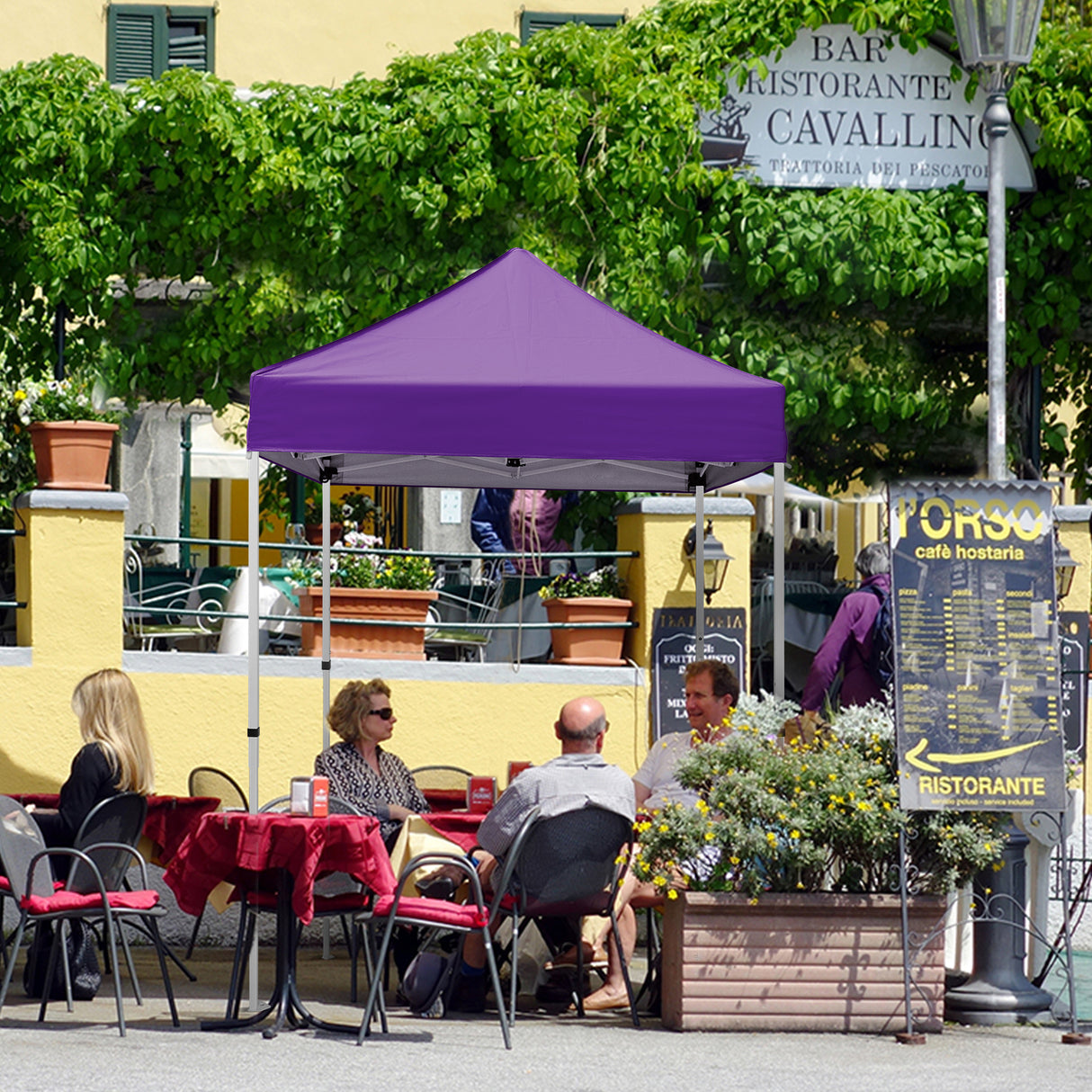 5x5 Pop Up Canopy Tent Instant Straight Leg Outdoor Canopy Easy Set-up