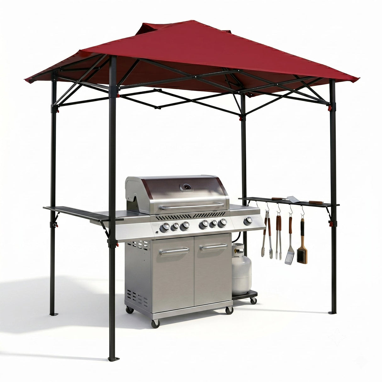 8x5 Pop up Grill Gazebo with Carry Bag and Air Vent - Eagle Peak®