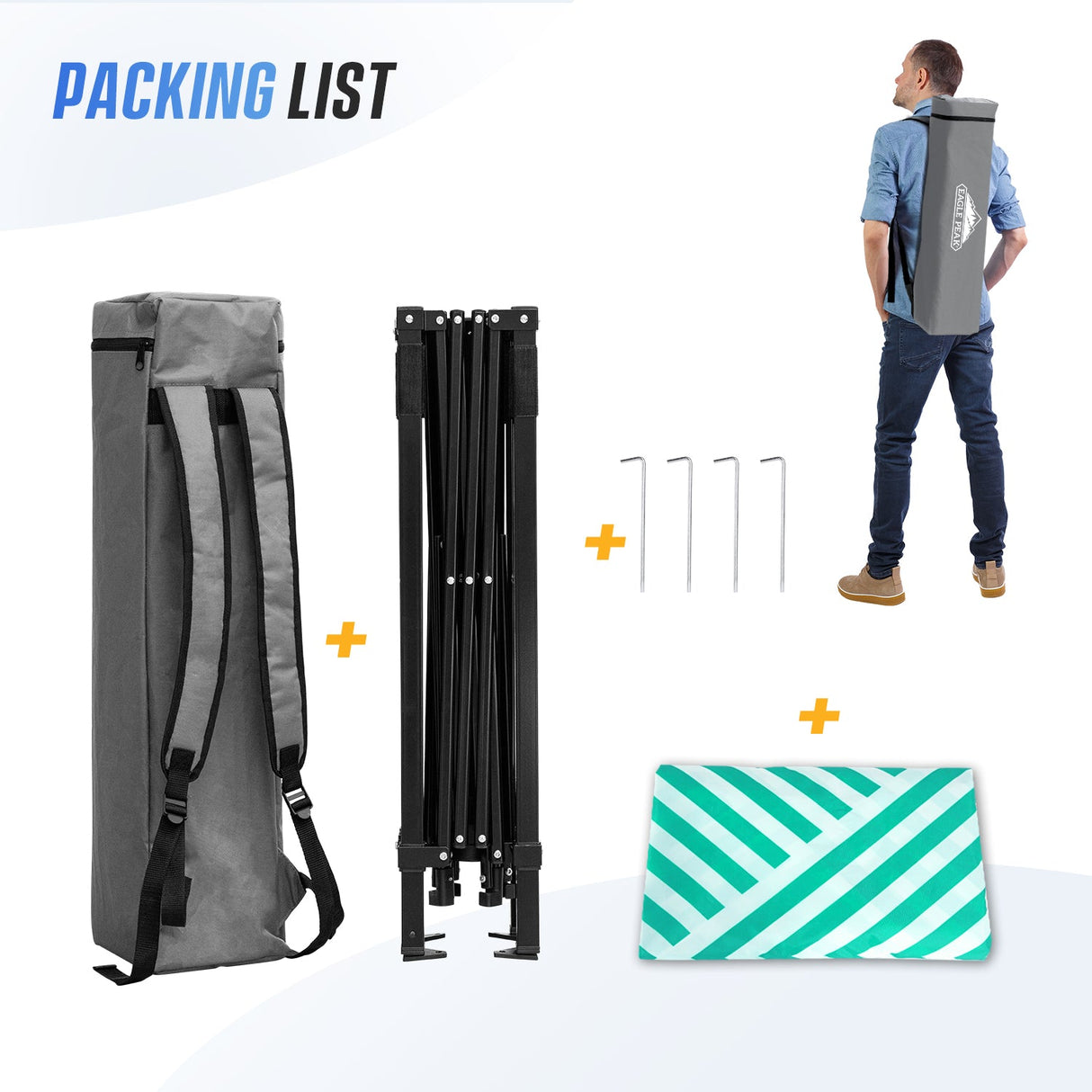 8x8 Pop Up Canopy Tent with Sidewall,8x8 Base 6x6 Top - Eagle Peak Custom Canopy Tent