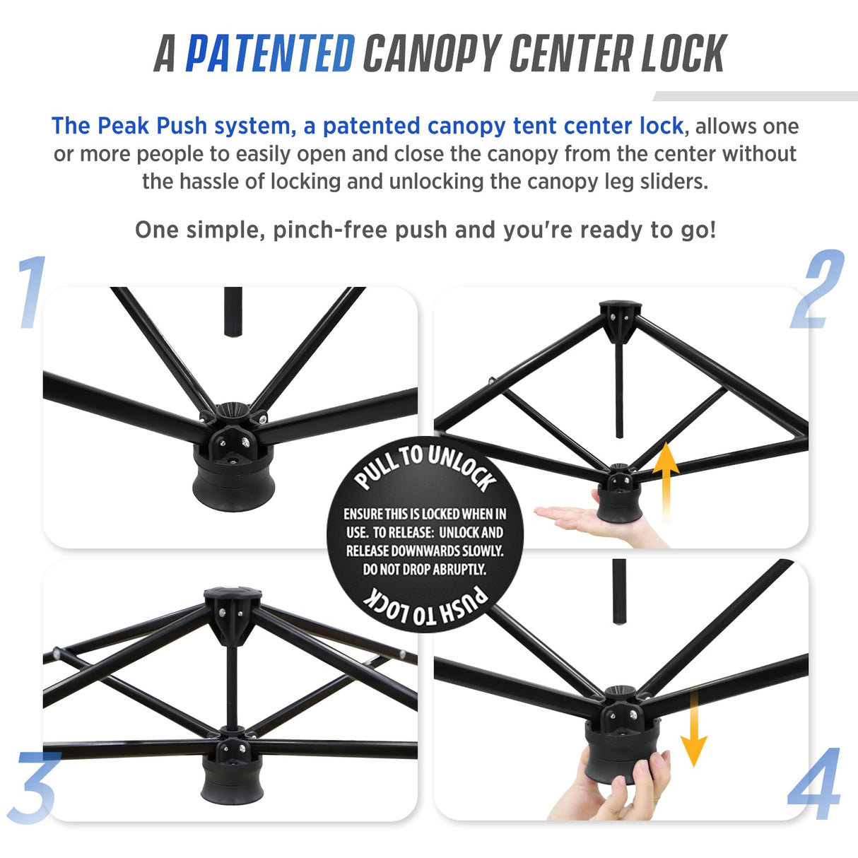 8x8 Pop Up Canopy Tent with Sidewall,8x8 Base 6x6 Top - Eagle Peak Custom Canopy Tent
