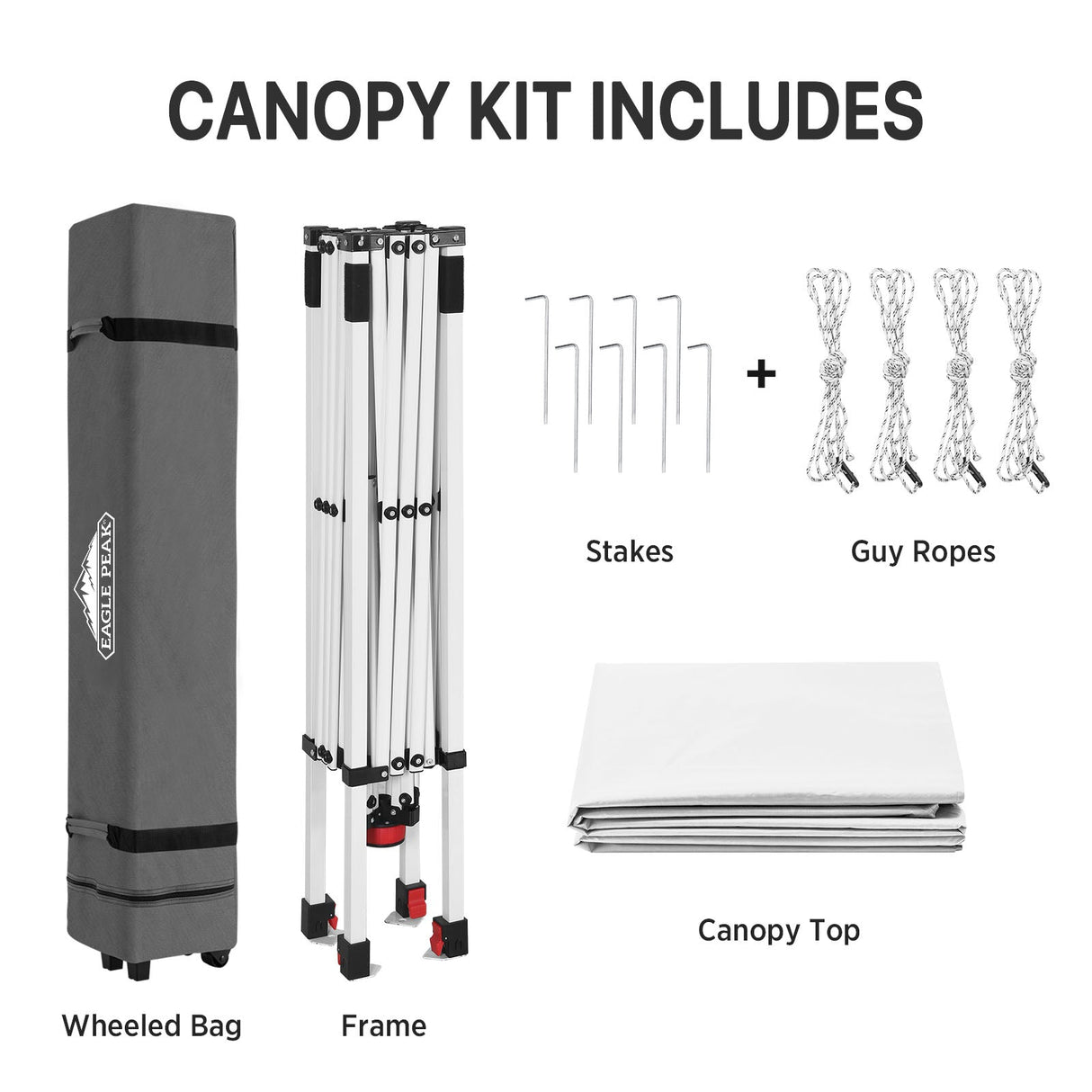 8x8 Pop Up Straight Leg Canopy - Eagle Peak