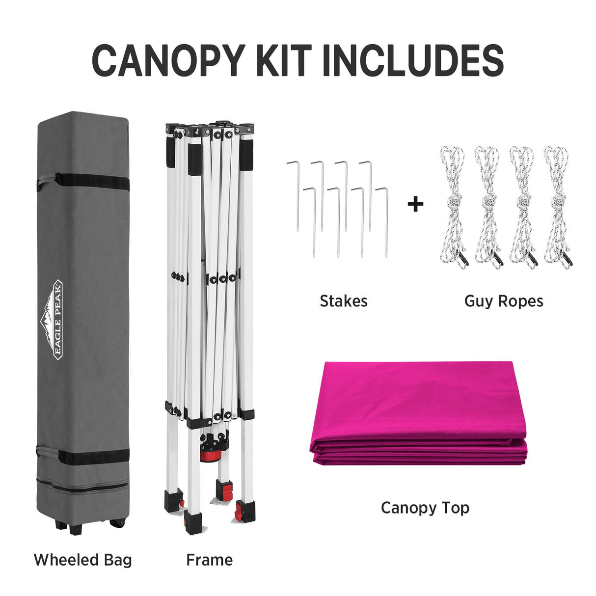 8x8 Pop Up Straight Leg Canopy - Eagle Peak