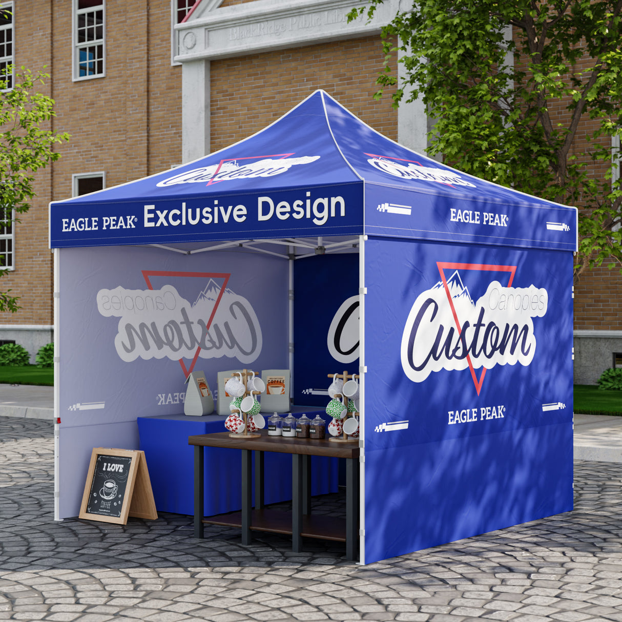 10x10 Alpine Custom Commercial Canopy High Peak Frame,CLICK TO CONFIGURE - Package Prices Start at $629.99