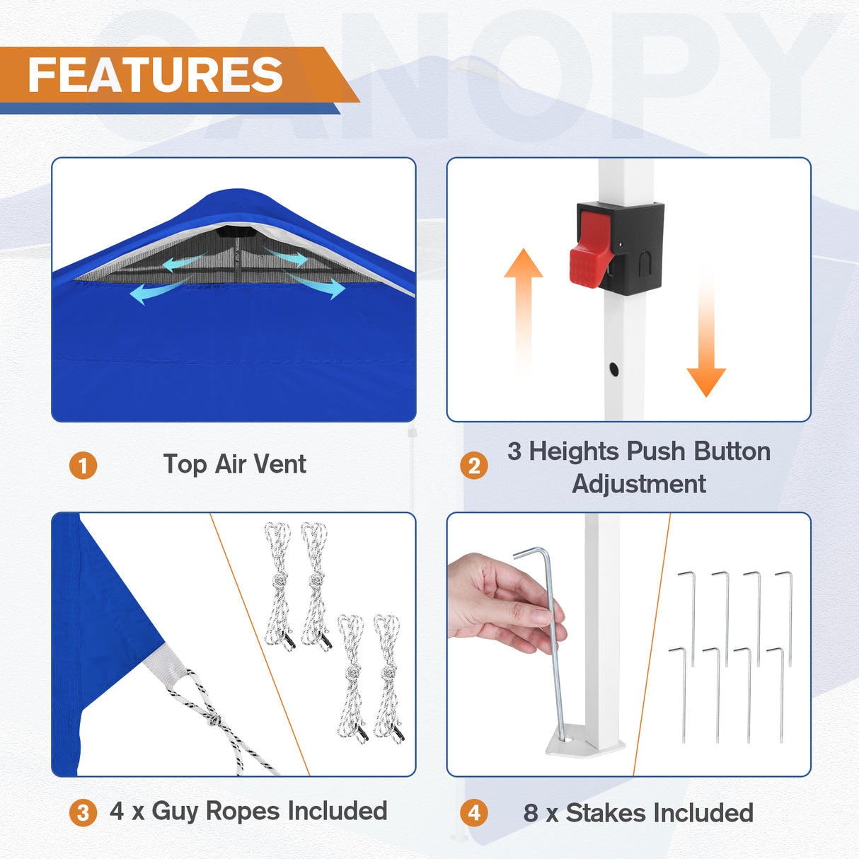 10x10 Commercial Pop up Canopy with 1 Sidewall