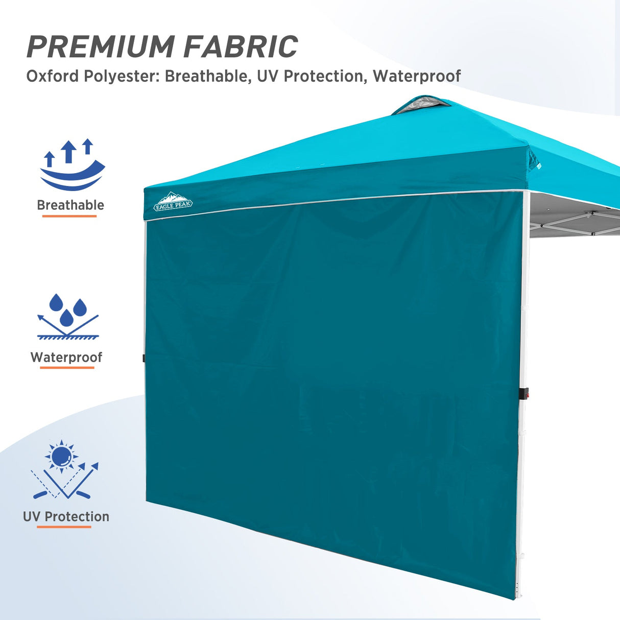 Canopy SunWall for E100 10x10 Straight Leg Pop Up Canopy, 1 Sidewall - Eagle Peak Custom Canopy Tent