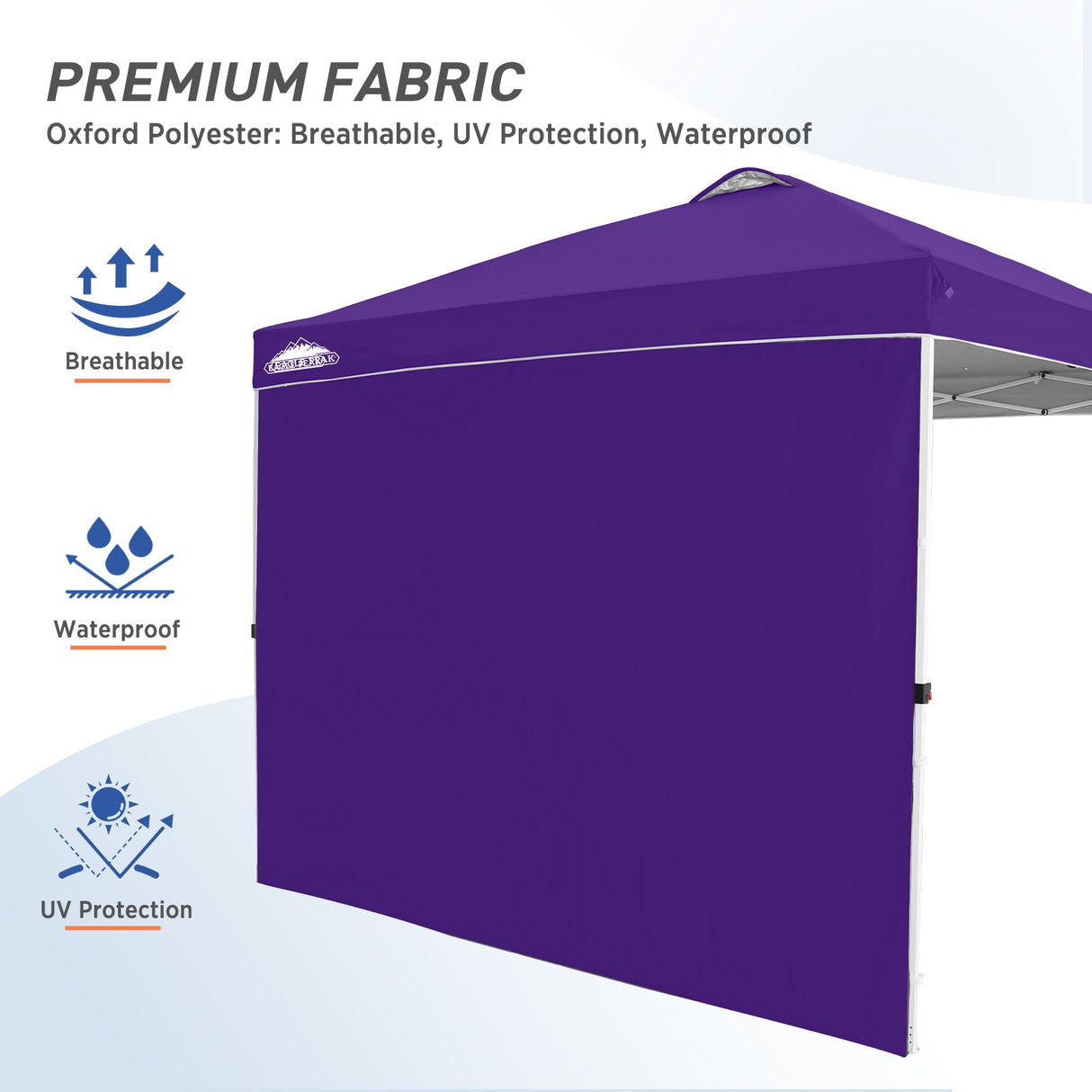 Canopy SunWall for E100 10x10 Straight Leg Pop Up Canopy, 1 Sidewall - Eagle Peak Custom Canopy Tent