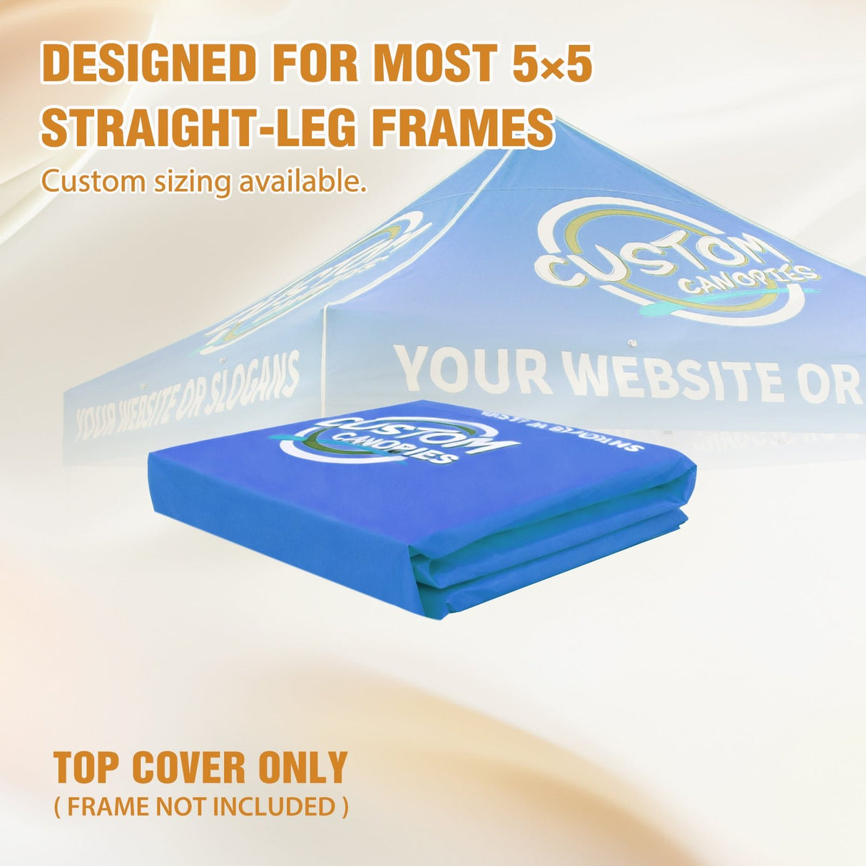 Custom Canopy Top Cover with Sidewall to Fit Your 5x5 Canopy Frame - Eagle Peak Custom Canopy Tent