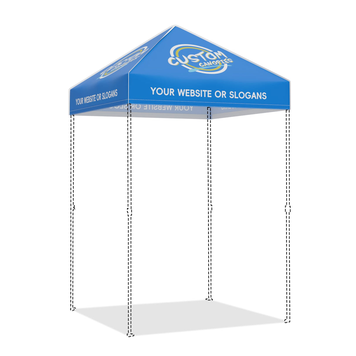 Custom Canopy Top Cover with Sidewall to Fit Your 5x5 Canopy Frame - Eagle Peak Custom Canopy Tent